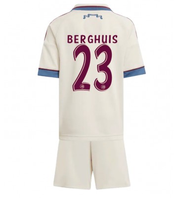 Ajax Steven Berghuis #23 Terza Maglia Bambino 2025-26 Manica Corta (+ Pantaloni corti)